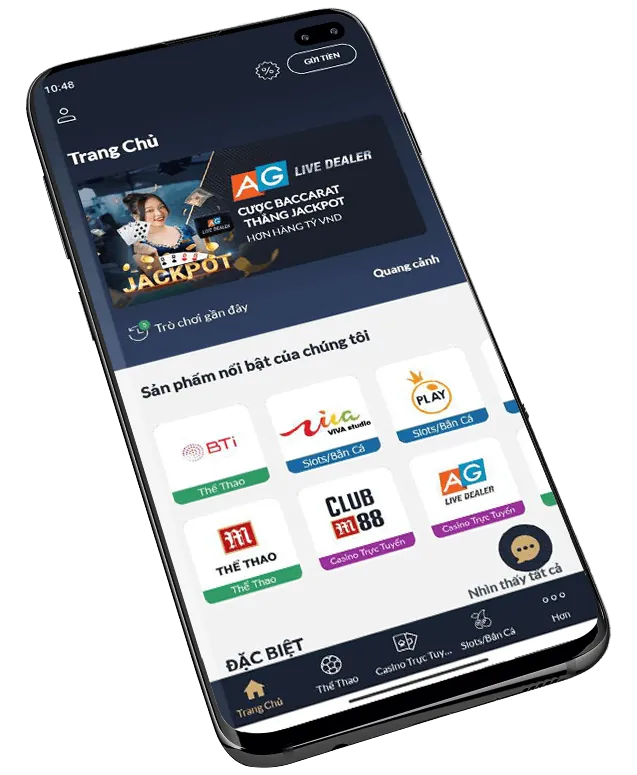 Giao diện dt68 app thân thiện